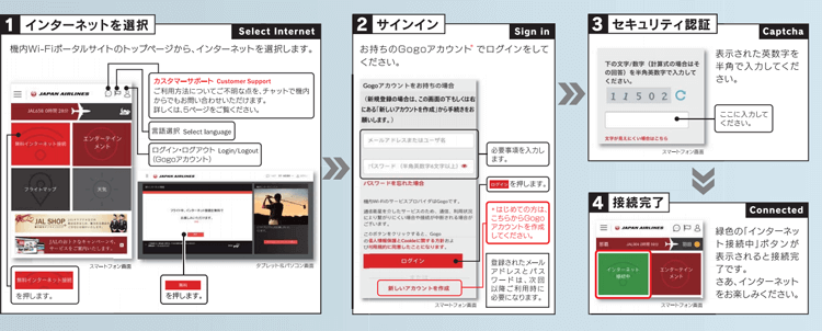 gogoアカウント登録